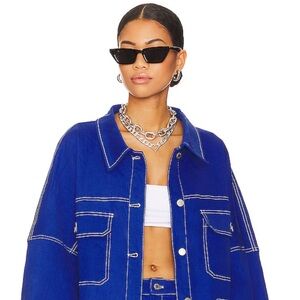 Revolve By.Dyln Cobalt Blue Cooper Jacket and Skirt XS